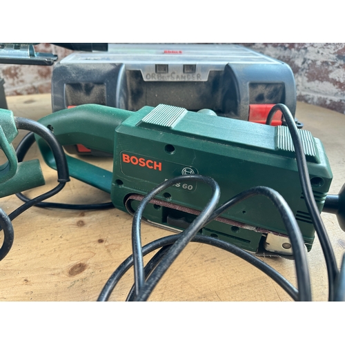 659 - Two Bosch Sanders & Parkside Cordless Jigsaw