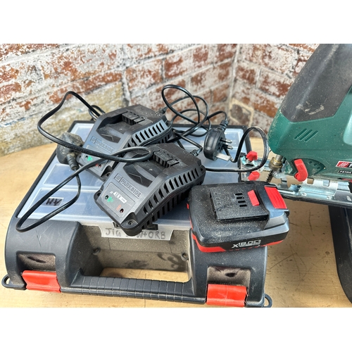 659 - Two Bosch Sanders & Parkside Cordless Jigsaw