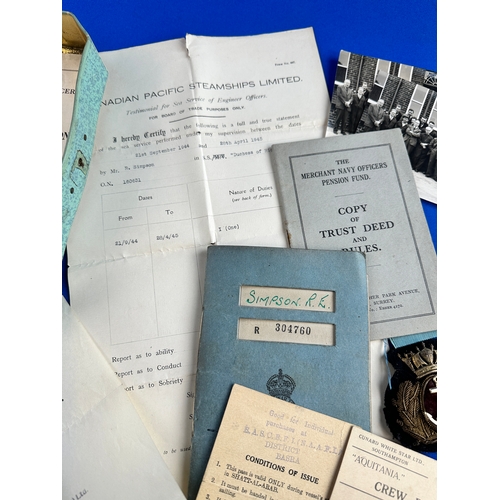 494 - Merchant Navy Ephemera & Collectables