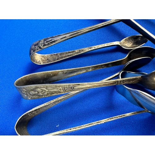 514 - Seven Plated Vintage Sugar Tongs