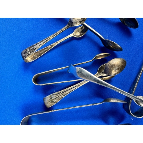 514 - Seven Plated Vintage Sugar Tongs