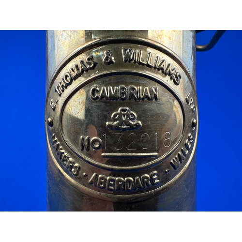 464 - E. Thomas & Williams Ltd. No. 132018 Cambrian Miners Lamp