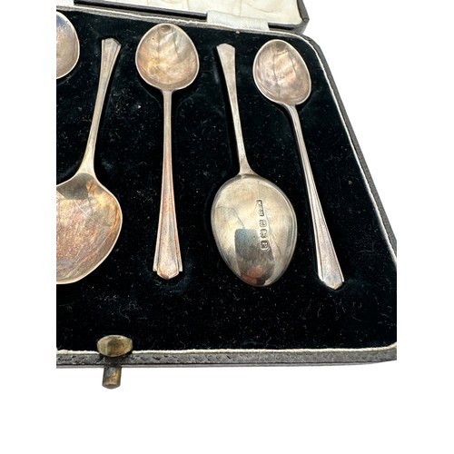 298 - Cased Set of 6 Silver Coffee Spoons, Birmingham 1939 by William Hair Haseler, 39g