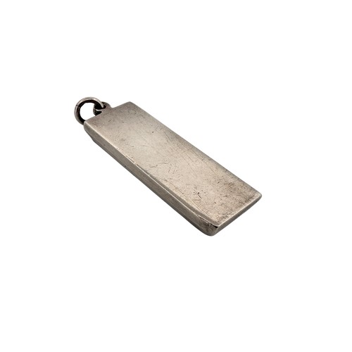 306 - Silver Ingot Pendant, Sheffield 1977, 30.3g