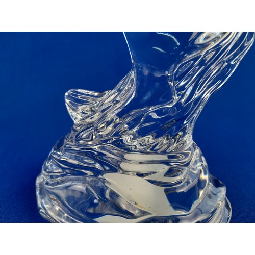 454 - Waterford Crystal Rearing Horse Figure - 24cm tall