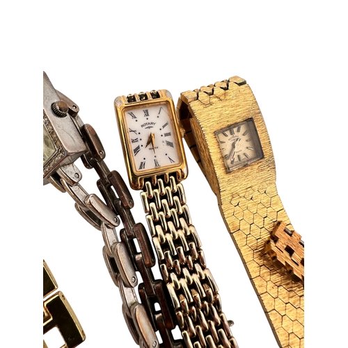 603 - Four Ladies Dress watches including Rotary