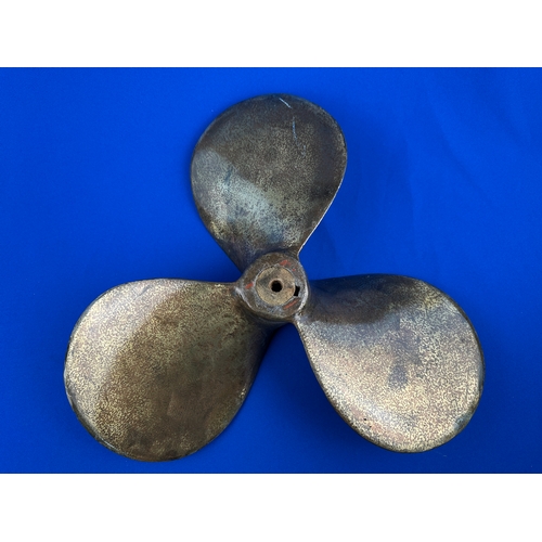 666 - Brass Boat Propellor approx. 16