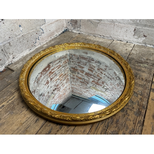 736 - Gilt Framed Convex Mirror - 44cm