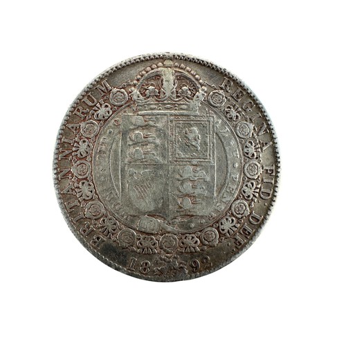 109 - Queen Victoria Silver Half Crown 1892