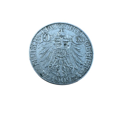 48 - Kiatschov (German-Chinese Colony) Ten Cent Coin dated 1909