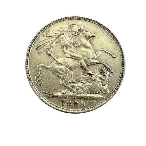 76 - Queen Victoria Gold Full Sovereign Coin 1899