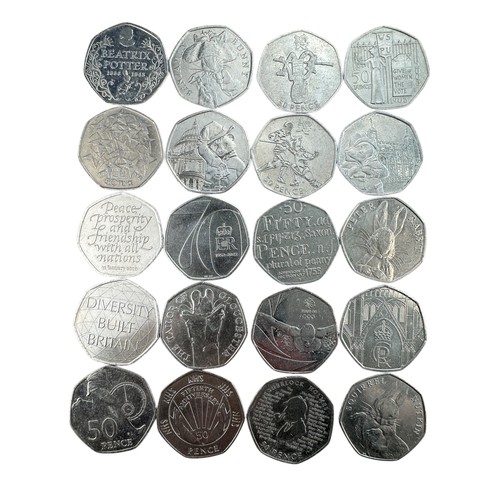 78 - 20 Collectable 50p Coins including Peter Rabbit and Paddington Bear