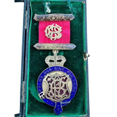 93 - Rare RAOB Silver-Gilt and Enamel Medal with Presentation Inscription to Reverse dated 1902, Fully Ha... 