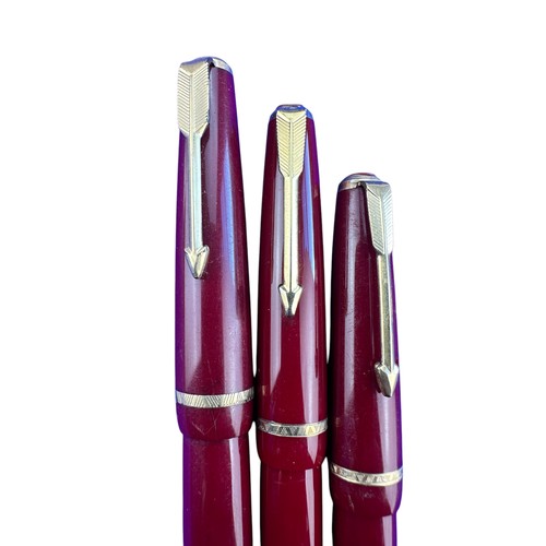 119 - 3 Parker Fountain Pens - Victory, Slimline and Lady Duofold