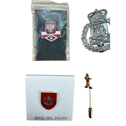 176 - Collection of Police/Law Enforcement Themed Badges etc including Bermuda Police Cap Badges