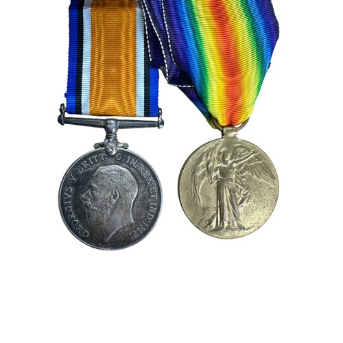 189 - Pair of World War One Medals Awarded to '203109 Pte W. Gore Worc. R.' (Worcester Regiment)