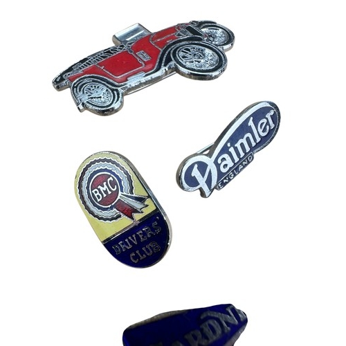 227 - 6 Motoring Related Enamel Badges including Daimler