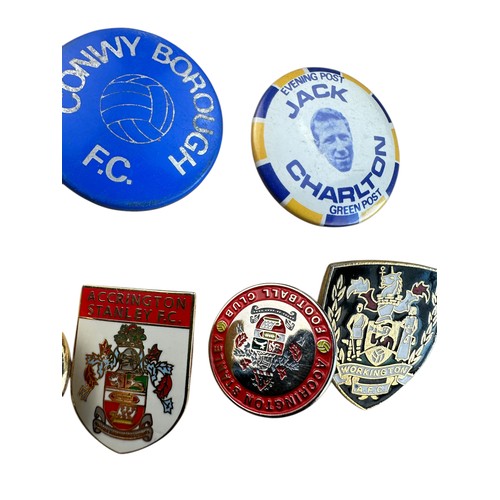 247 - 8 Vintage Football Badges including Enamel