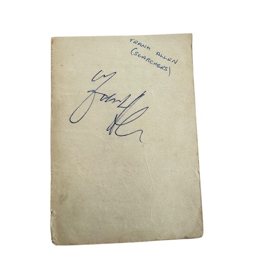 256 - Original 1960s Graham Nash (The Hollies) Autograph on Album Page with Frank Allen (The Searchers) to... 