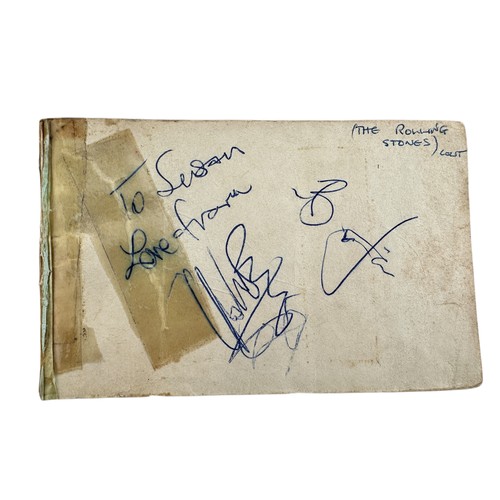 257 - Original 1960s Rolling Stones Autographs including Brian Jones on Two Album Pages (A/F)