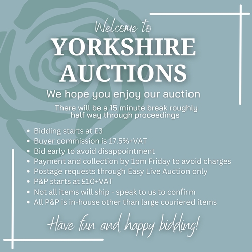 1 - Welcome to Yorkshire Auctions! Please read the following...