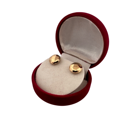 63 - Nine Carat Gold Earrings 1.8g...