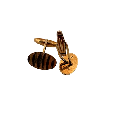 48 - Pair of Nine Carat Gold Cufflinks 5.34g...