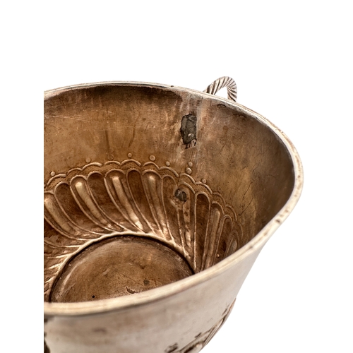 52 - 17th Century (William III) Hallmarked Silver Porringer, London Hallmark, 1692 with Impressed Makers ...