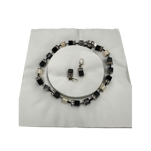 100 - Coeur De Lion Necklace & Earring set Boxed.