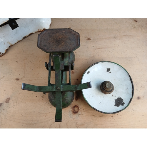 286 - Two Vintage Weighing Scales and Weights