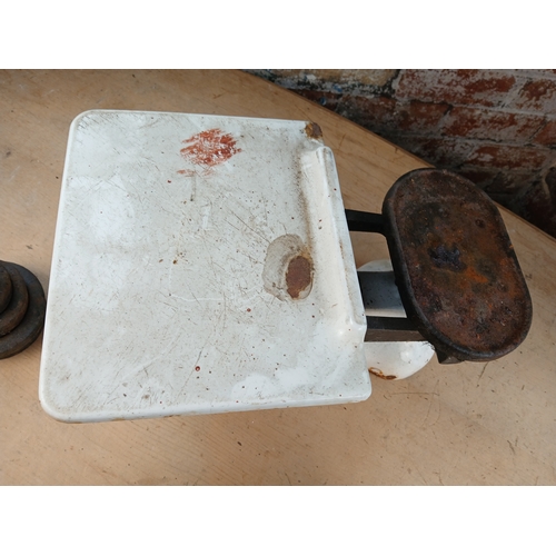 286 - Two Vintage Weighing Scales and Weights