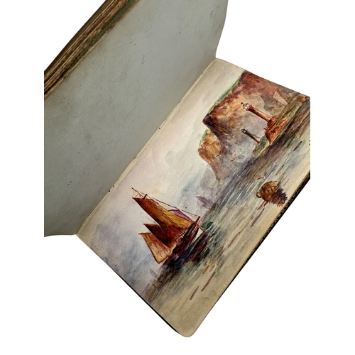 259 - Antique Album of Sketches, Paintings & Verse