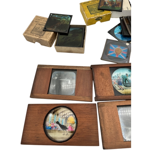 260 - Quantity of Coloured Magic Lantern Slides including Sets