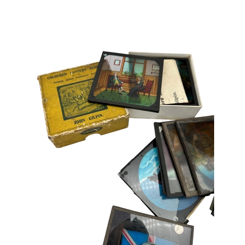 260 - Quantity of Coloured Magic Lantern Slides including Sets