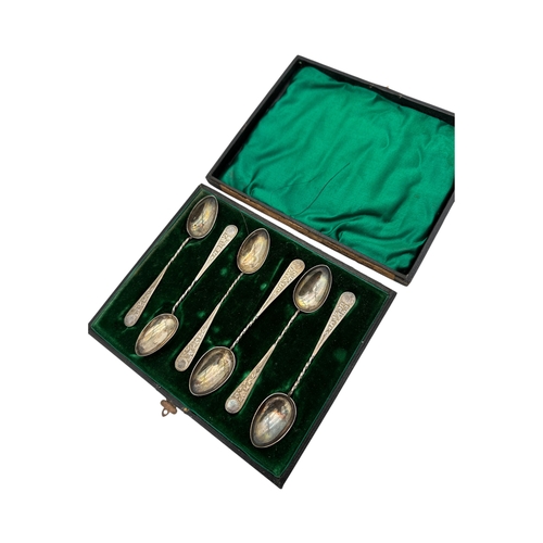 3 - Set of Six Hallmarked Silver Victorian Teaspoons, Birmingham 1886 by A.J.Bailey. 50.3g