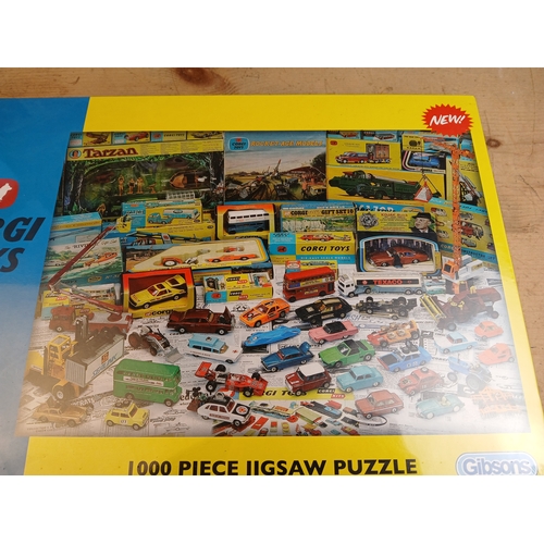 144 - Gibsons Corgi Toys 1000 Piece Jigsaw Puzzle - sealed