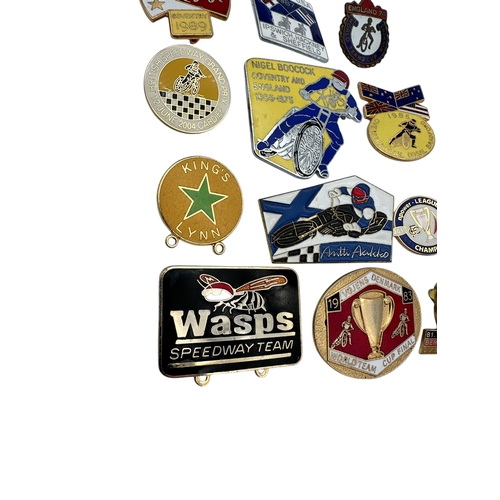 247 - Group of 12 Vintage Enamel Speedway Badges