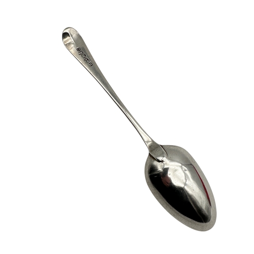 28 - Georgian Silver Serving Spoon, Hallmarked 1787, Newcastle, by John Langlands I & John Robertson I, 6... 