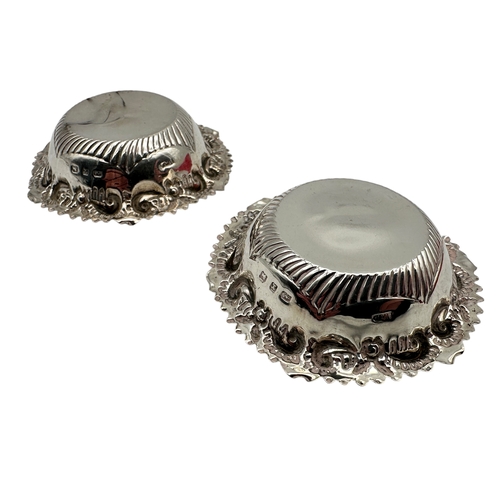 29 - Pair of Victorian Hallmarked Silver Pin Trays or Salts, Birmingham 1897, 18.26g...