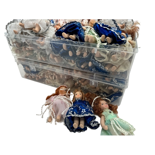 166 - Large Collection of Miniature Porcelain Dolls