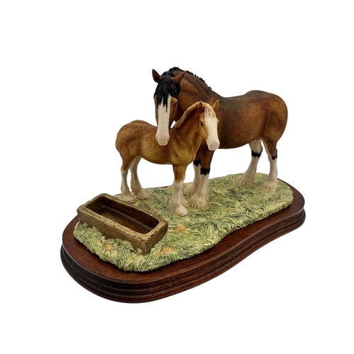 208 - Border Fine Arts, James Herriot Horse & Foal Figure