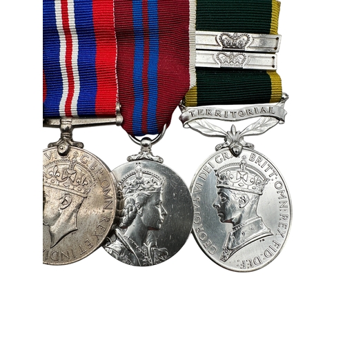 117 - Bar of Six World War 2 (WWII) Medals Issued to SGT John Dawson, Royal Signals 13030557 including Ter... 