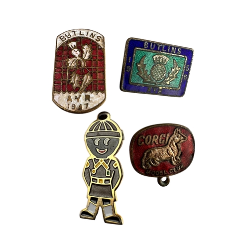 522 - Butlins, Cory & Golly Enamel Badges...