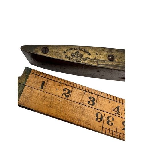 R.S.T. Sybren Plastic Folding Rule – 1 Meter / 39 Inch, Metric & Imperial Markings