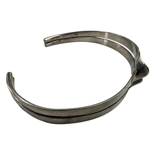 50 - Modern Silver Bangle by CRED - stamped 'CRED' with Birmingham hallmarks, 13.5g