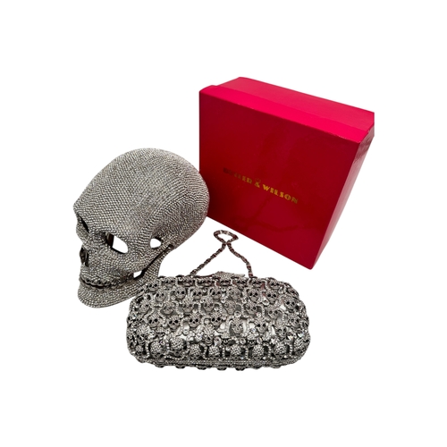 Butler & Wilson Swarovski Crystal Skull & Matching Handbag