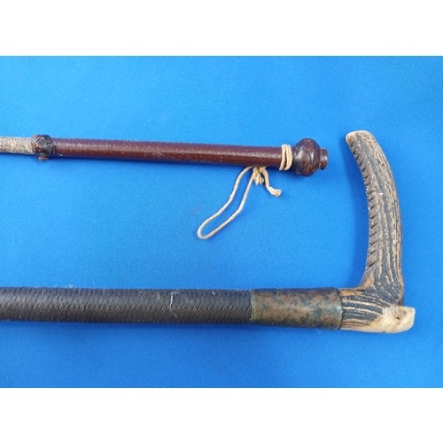 2 Antique Riding Crops/Whips