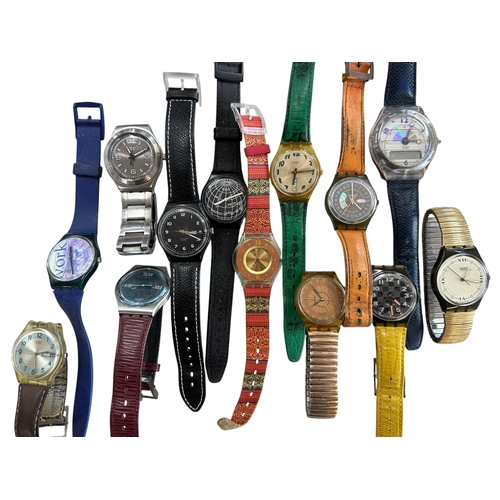 196 - Collection of 13 Vintage Swatch Watches