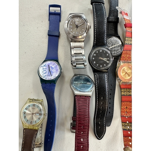 196 - Collection of 13 Vintage Swatch Watches
