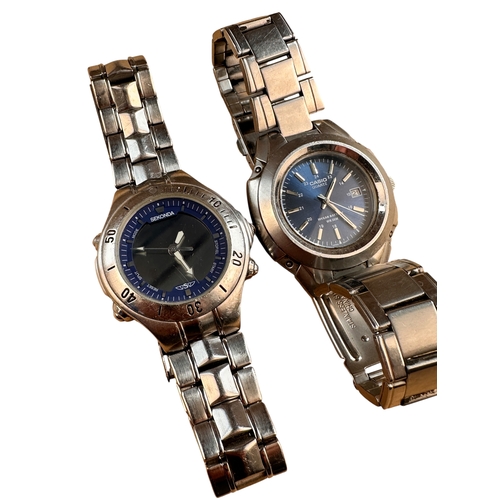181 - Twop Watches, Casio & Sekonda - Both working
